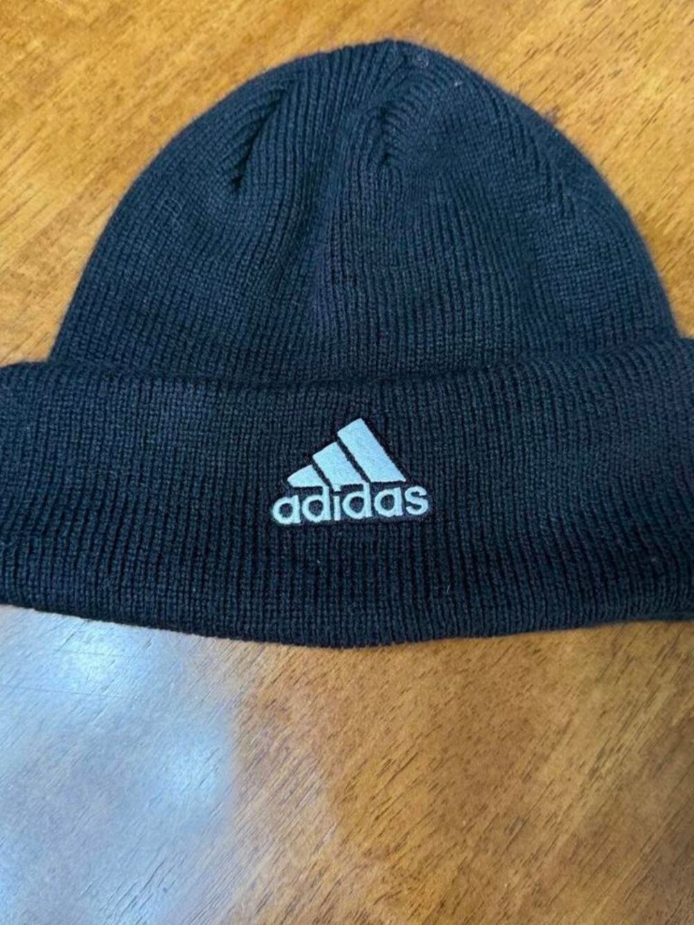 Adidas Black Beanie Hat | Size XL | Oversized Fit